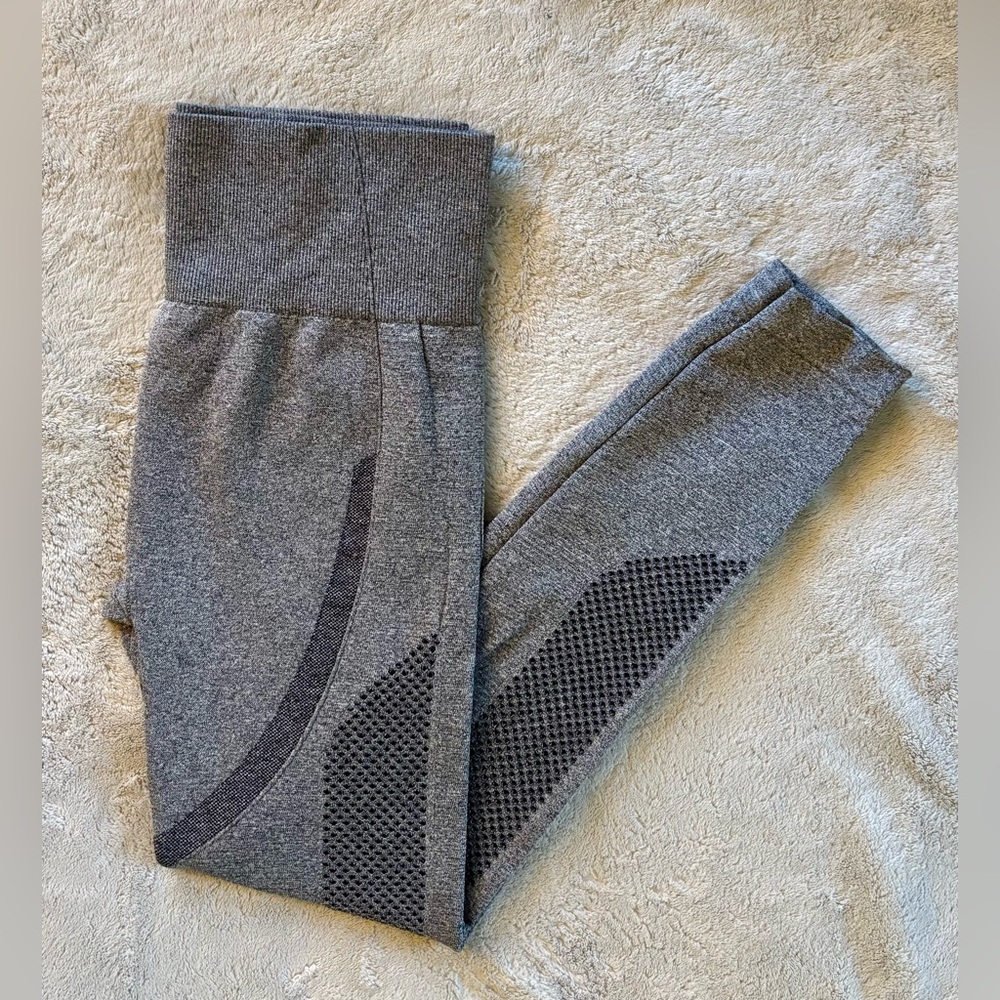 No Boundaries - Perforated Gray Leggings